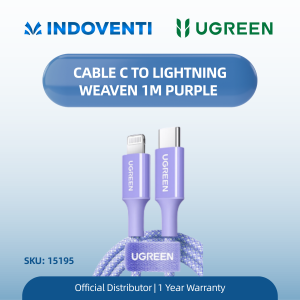 UGREEN CABLE C TO LIGHTNING WEAVEN 1M PURPLE