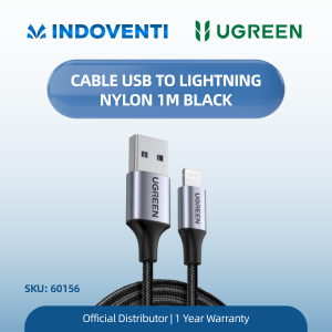 UGREEN CABLE USB TO LIGHTNING NYLON 1M BLACK