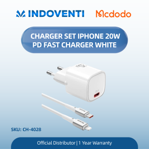 MCDODO CH-4028 Charger Set iPhone 20W PD Fast Charger White
