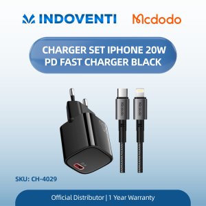 MCDODO CH-4029 Charger Set iPhone 20W PD Fast Charger Black