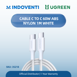 UGREEN CABLE C TO C 60W ABS NYLON 1M WHITE
