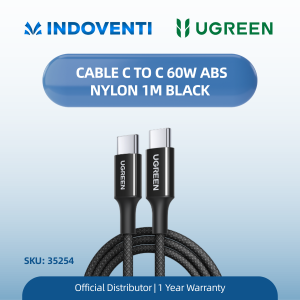 UGREEN CABLE C TO C 60W ABS NYLON 1M BLACK
