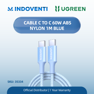 UGREEN CABLE C TO C 60W ABS NYLON 1M BLUE