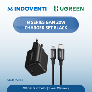 UGREEN N SERIES GAN 20W CHARGER SET BLACK