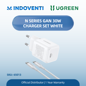 UGREEN N SERIES GAN 30W CHARGER SET WHITE