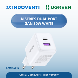 UGREEN N SERIES DUAL PORT GAN 30W WHITE