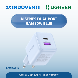 UGREEN N SERIES DUAL PORT GAN 30W BLUE