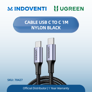 UGREEN CABLE C TO C 100W NYLON 1M BLACK